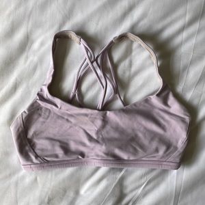 lilac lululemon sports bra size 4